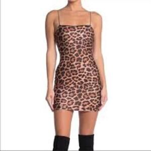 NWT Topshop Leopard Sleeveless Slip Dress Size 0‎ Petite MSRP $45